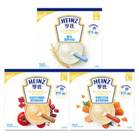 Heinz 亨氏 超金健儿优系列 米粉 1段 原味+4段 高蛋白牛肉番茄+铁锌钙三文鱼 250g*3盒