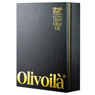 olivoilà 欧丽薇兰 高多酚特级初榨橄榄油 750ml*2瓶 礼盒装