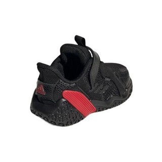 adidas 阿迪达斯 4UTURE RNR EL I 儿童休闲运动鞋 G55307 黑色/红色 20码