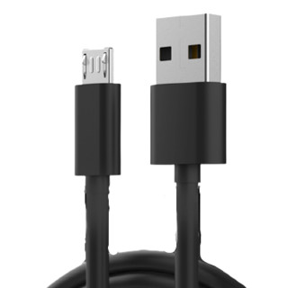lanting 蓝廷 USB-A转Micro-B 15W 数据线 TPE 1.5m 黑色