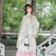 池夏 博物馆:藤箩月 改良  明制印花百迭裙 S1897 粉色