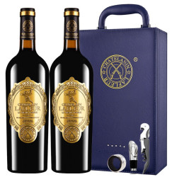 chatelainlafleur拉斐干红葡萄酒法国进口红酒天使庄园双支红酒礼盒装