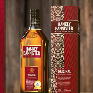 HANKEY BANNISTER 轩博 苏格兰原瓶进口 40%vol 调和型威士忌 700ml