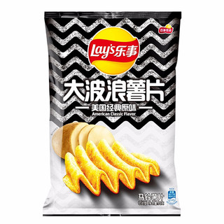 Lay's 乐事 大波浪 马铃薯片 原味 70g