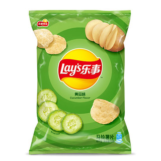 Lay's 乐事 马铃薯片 黄瓜味 75g*10袋