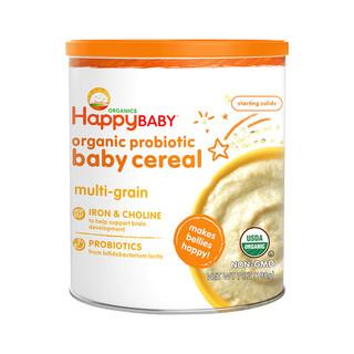 HappyBABY 禧贝 有机米粉 美版 1段 燕麦味+糙米味+2段 混合谷物味 198g*3罐