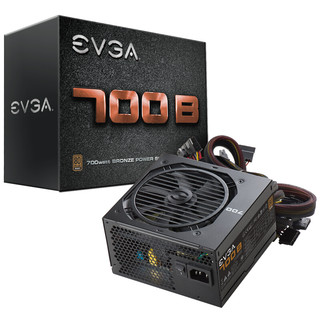 EVGA 700 B 铜牌（85%） 非模组ATX电源 700W