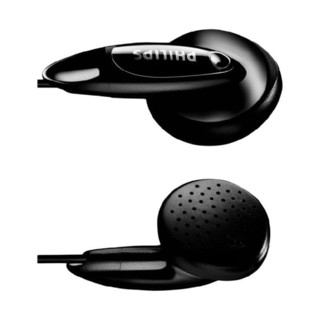 PHILIPS 飞利浦 SHE1350 平头塞有线耳机 黑色 3.5mm