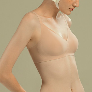 Sujibra 素肌良品 女士无钢圈文胸 MX094 素肌肤 XL