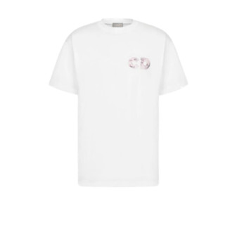 Dior 迪奥 X Daniel Arsham 男士圆领短袖T恤 023J615C0554 白色 S