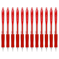 uni 三菱铅笔 SN-100 按动式圆珠笔 红色 0.7mm 12支装