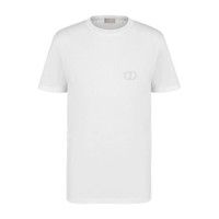 Dior 迪奥 男士圆领短袖T恤 013J600A0589_C080 白色 M