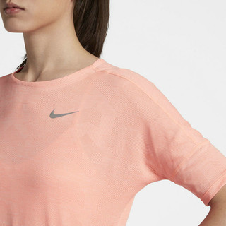 NIKE 耐克 Dri-FIT Medalist 女子运动T恤 890094-827 脉冲深红/浅深红 XS