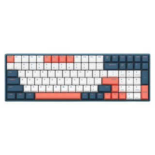 IQUNIX F96 100键 有线机械键盘 珊瑚海 Cherry红轴 无光