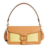 COACH 蔻驰 Tabby系列 女士单肩酒神包 76105 B4SB5 橙色天然黄拼色 中包
