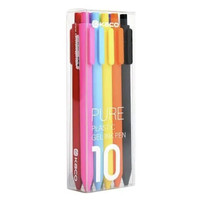 KACO 文采 PURE 按动中性笔 10色 彩芯 0.5mm 10支装