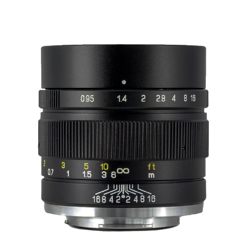 ZHONGYI OPTICAL 中一光学 35mm F0.95 标准定焦镜头 富士FX卡口 55mm 黑色+55mm UV镜