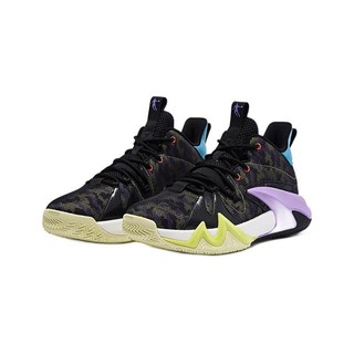 QIAODAN 乔丹 男子篮球鞋 XM45210103 黑色/电光绿 44.5