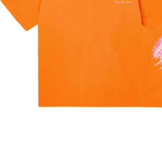BFDQJS 邦乔仕 男女款圆领短袖T恤 粉X款 橙色 XXXL