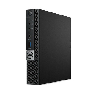 DELL 戴尔 OptiPlex 7060 MFF 九代酷睿版 19.5英寸 商务台式机 黑色 (酷睿i5-9500T、核芯显卡、16GB、1TB SSD、风冷)