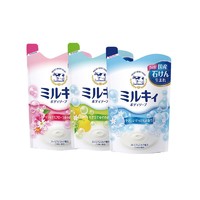 黑卡会员：Cow 牛乳石硷 沐浴露 补充装 400ml *3袋装