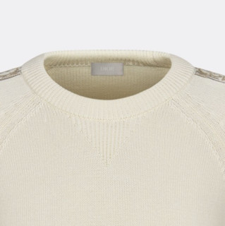 Dior 迪奥 Oblique 男士圆领针织衫 113M638AT187_C081 白色 S