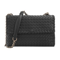 BOTTEGA VENETA 葆蝶家 OLIMPIA 女士小羊皮编织单肩包 386498VO0AD