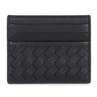 BOTTEGA VENETA 葆蝶家 女士羊皮编织卡包 162150V001N1000 黑色