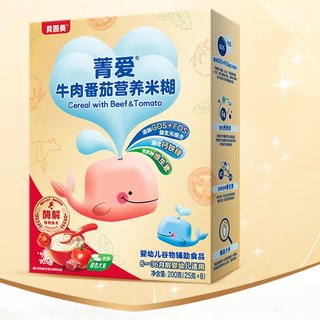 菁爱系列 营养米糊 4段 牛肉番茄味 200g