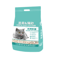 露思 无尘猫砂豆腐6L*6包除臭猫沙豆腐猫砂10公斤20斤包邮猫咪用品 原味