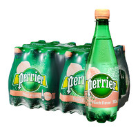 perrier 巴黎水 气泡矿泉水 桃子味 500ml*6瓶