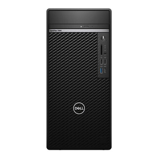 DELL 戴尔 OptiPlex 7090 MT 十代酷睿版 21.5英寸 商务台式机 黑色 (酷睿i9-10900、P1000 4G、16GB、256GB SSD+1TB HDD、风冷)