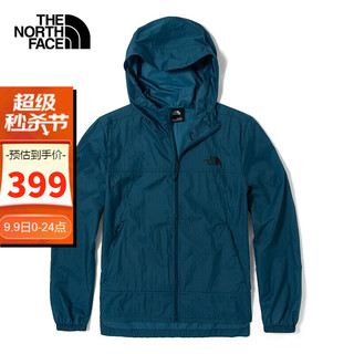 THE NORTH FACE 北面 防风夹克男户外休闲外套春秋防风衣4U98 BH7/蓝色 XL