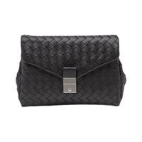 BOTTEGA VENETA 葆蝶家 男士羊皮革编织手包 630233VCRL28803 黑色