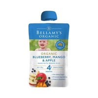 BELLAMY'S 贝拉米 有机果泥 澳版 3段 芒果蓝莓苹果味 120g