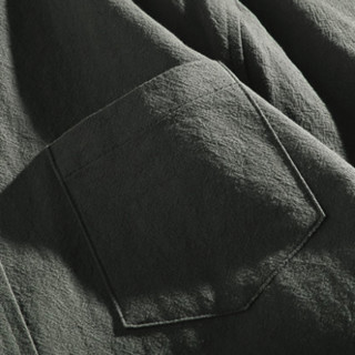 La Chapelle 拉夏贝尔 男士长袖衬衫 192-21801 黑色 L