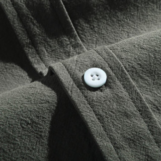 La Chapelle 拉夏贝尔 男士长袖衬衫 192-21801 黑色 L