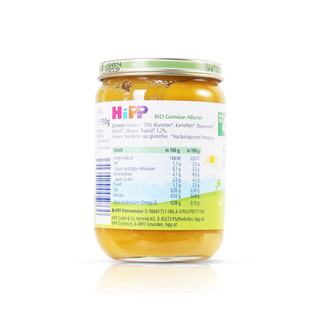 HiPP 喜宝 有机系列 果泥 德版 2段 蔬菜胡萝卜豌豆花菜土豆味 190g