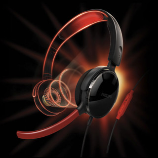 PHILIPS 飞利浦 SHG7210 耳罩式头戴式降噪有线耳机 黑色 双3.5mm