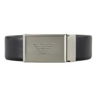 EMPORIO ARMANI 阿玛尼 男士牛皮板扣皮带 Y4S224YLQ7E 黑色/深灰