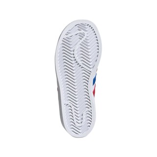 adidas ORIGINALS SUPERSTAR C 男童休闲运动鞋 FW5850 白/蓝/红 35码