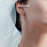 HEFANG Jewelry 何方珠宝 婚礼系列 丝带结耳环 HFJ105305