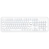 ROYAL KLUDGE RK960 104键 蓝牙双模机械键盘 白色 国产黑轴 单光