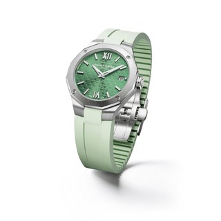 Baume＆Mercier/名士Riviera利维拉女绿色表盘精钢石英腕表10611 Riviera利维拉女绿色表盘精钢石英腕表