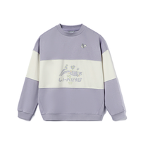 LI-NING 李宁 女子运动卫衣 AWDR398-4 白紫 XS