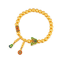 LUKFOOK JEWELLERY 六福珠宝 福满传家系列 HEG60025 蝴蝶足金手串 22.13g