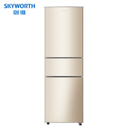 SKYWORTH 创维 冰箱191升三门冰箱三开门家用冰箱大容量电冰箱租房特价D19B