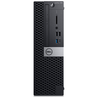 DELL 戴尔 OptiPlex 7070 SFF 九代酷睿版 19.5英寸 商务台式机 黑色 (酷睿i7-9700、P620、16GB、256GB SSD+1TB HDD、风冷)