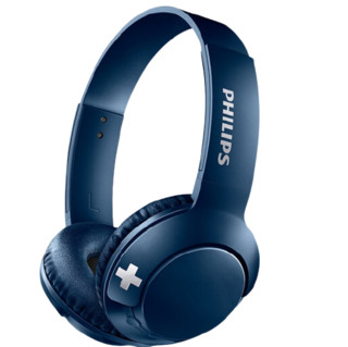 PHILIPS 飞利浦 SHB3075 耳罩式头戴式降噪蓝牙耳机 清新蓝
