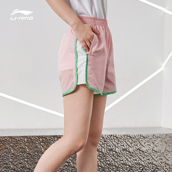 LI-NING 李宁 运动短裤女夏薄款2021夏季新款跑步休闲裤宽松裤子女裤运动裤